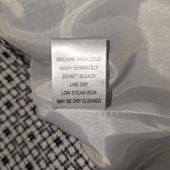 Emily White Black Business One Button Front Jacket Size 10 - Picture 13 of 13